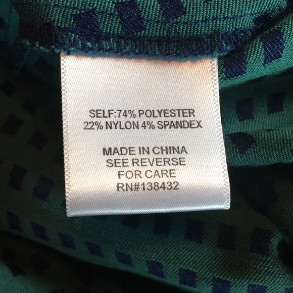 Modcloth mod retro 60s style dress green and blue windowpane print - Picture 12 of 17